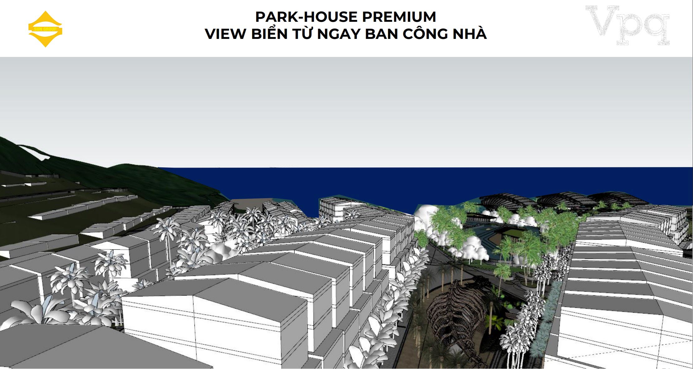 Park House Premium view biển ngay từ ban công nhà