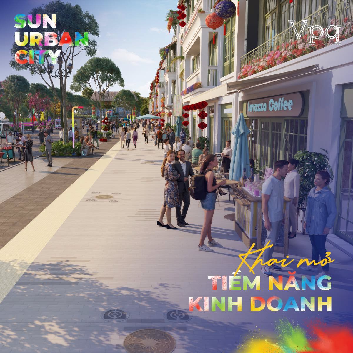 Phối cảnh nh&agrave; phố Townhouse mặt tiền 8m