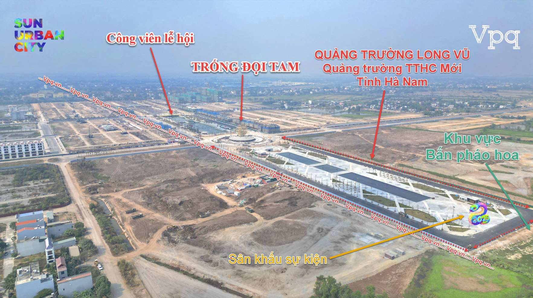 Toàn cảnh trục đường Nguyễn Văn Linh, phường Lam Hạ, TP. Phủ Lý nơi diễn ra sự kiện