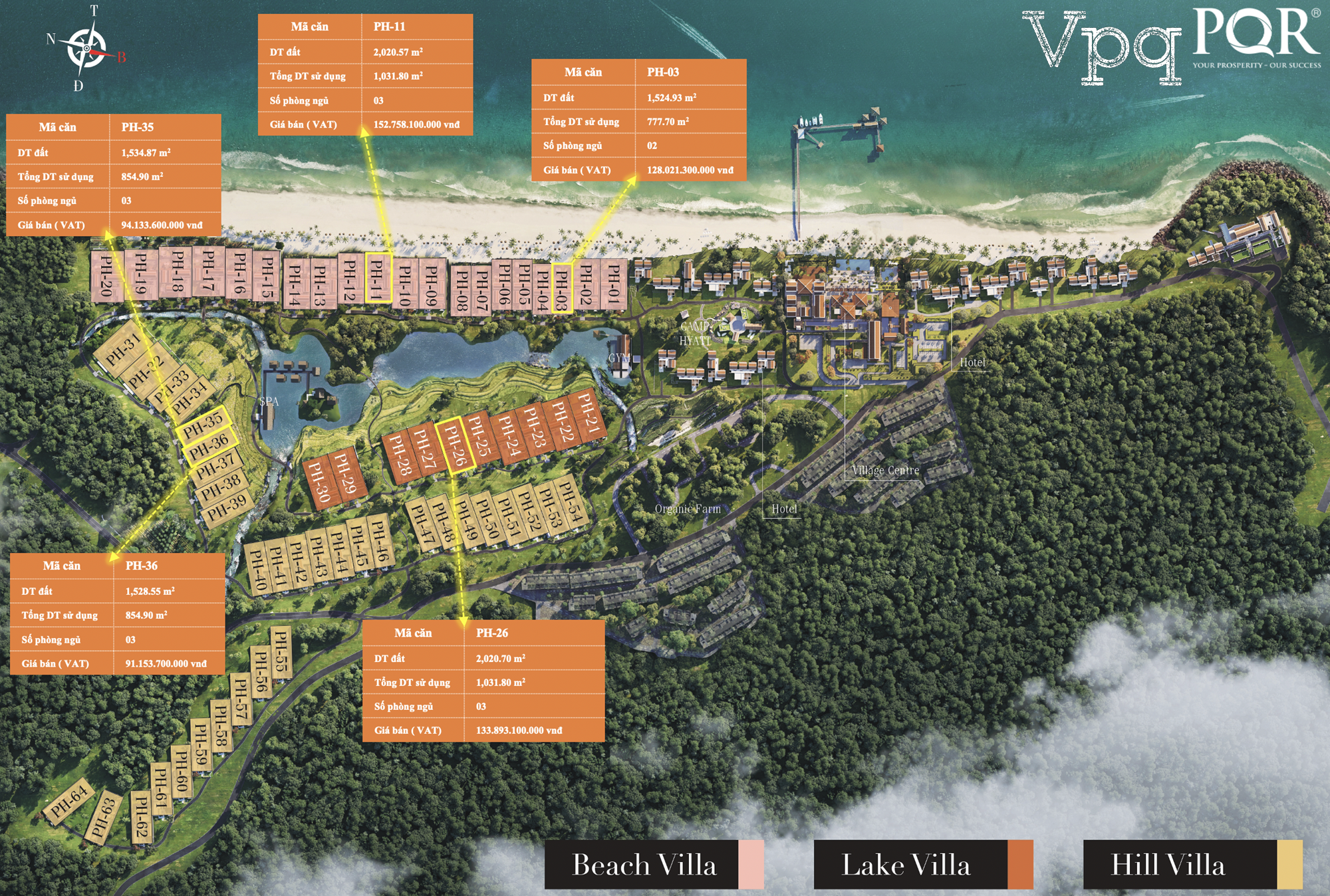 Giỏ hàng Park Hyatt Phu Quoc Residences đang mở bán