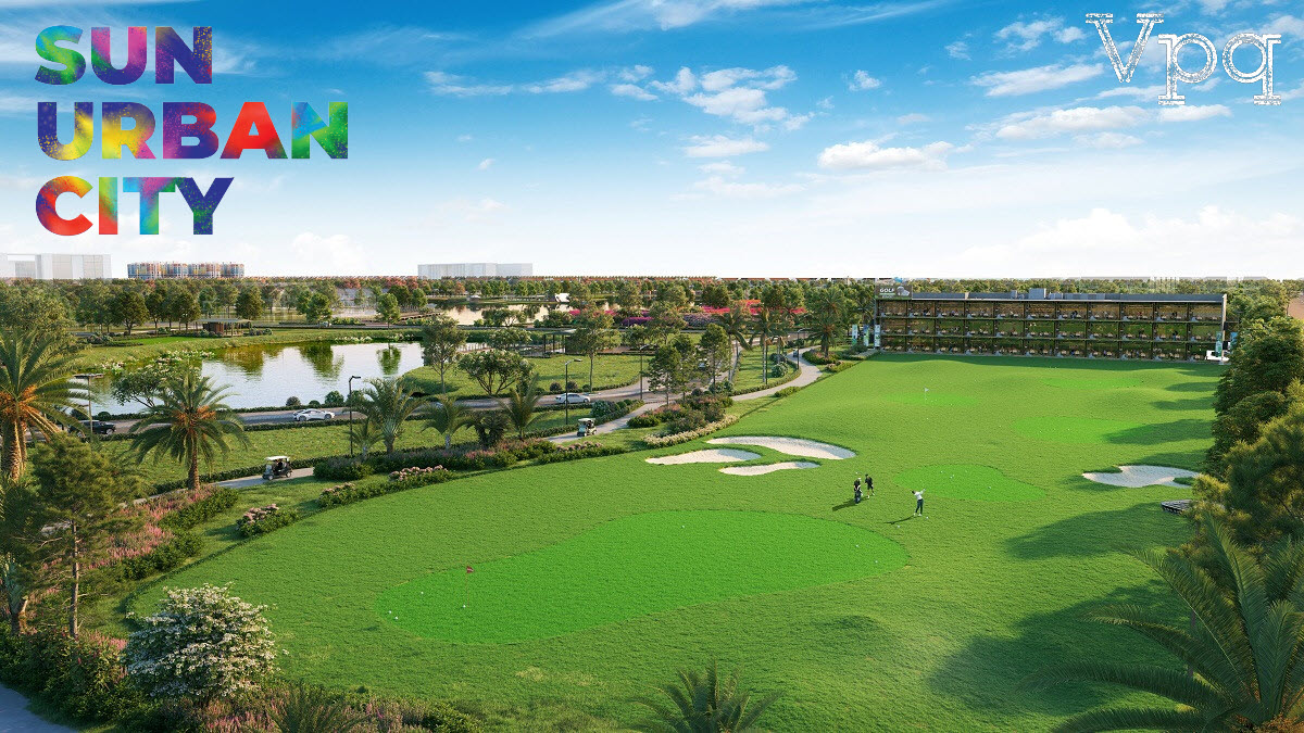 Sân golf tại công viên văn hóa Sun Hà Nam