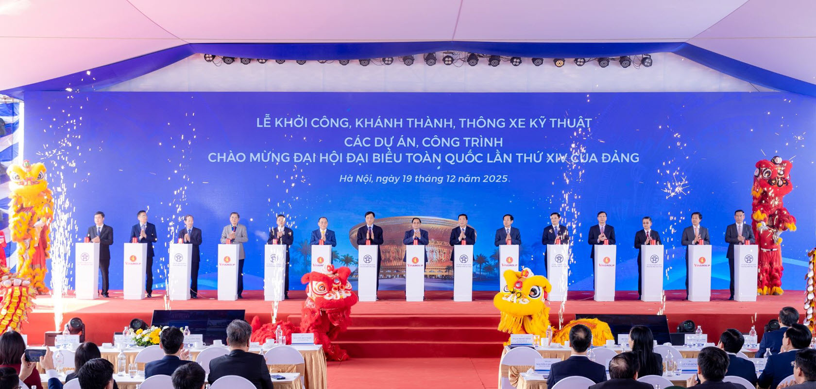 Thủ tướng Phạm Minh Chính dự lễ khởi công xây dựng dự án Khu đô thị thể thao Olympic sáng 19/12
