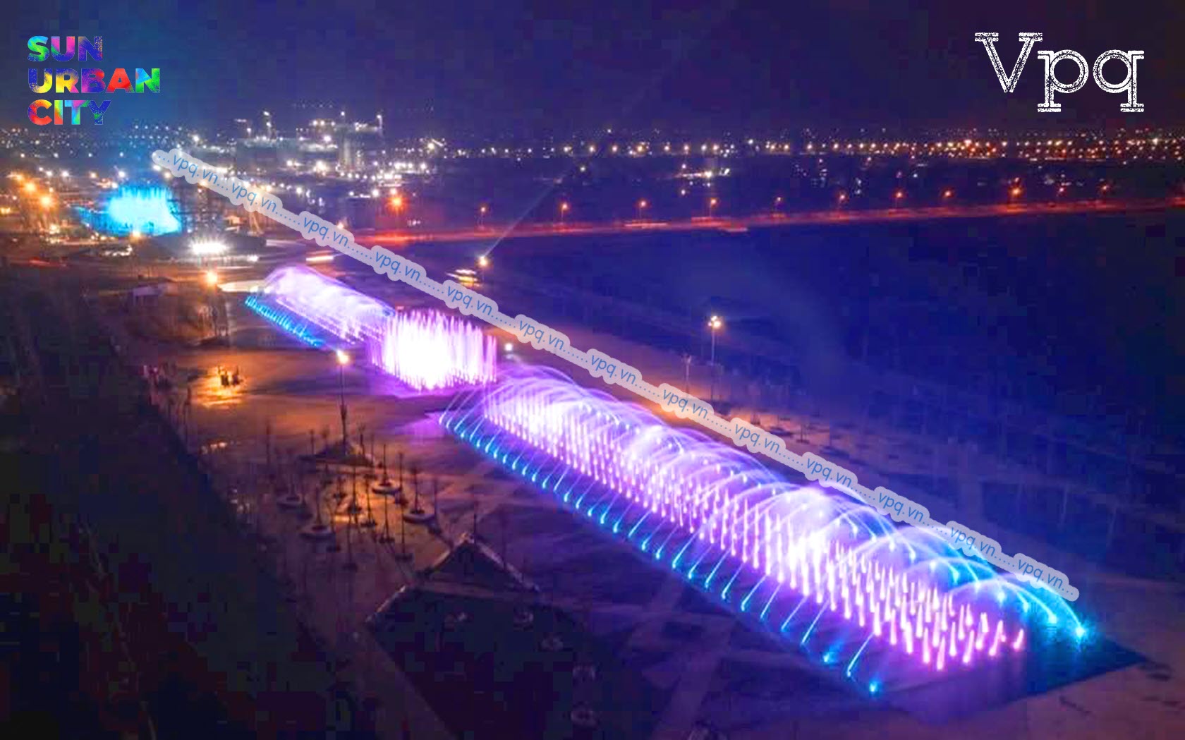 Hình ảnh show nhạc nước tại đô thị Sun Urban City - thành phố Phủ Lý, Hà Nam