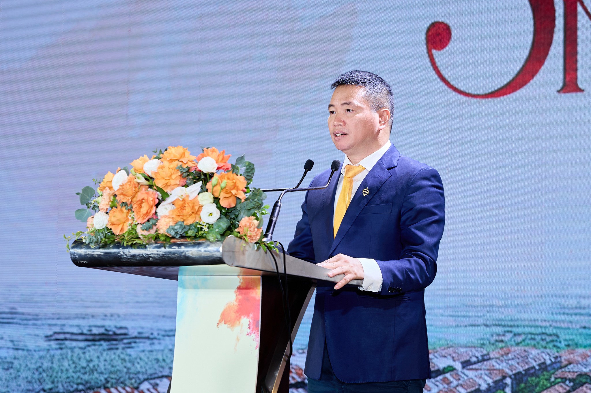 Đại diện chủ đầu tư Sun Group phát biểu tại sự kiện