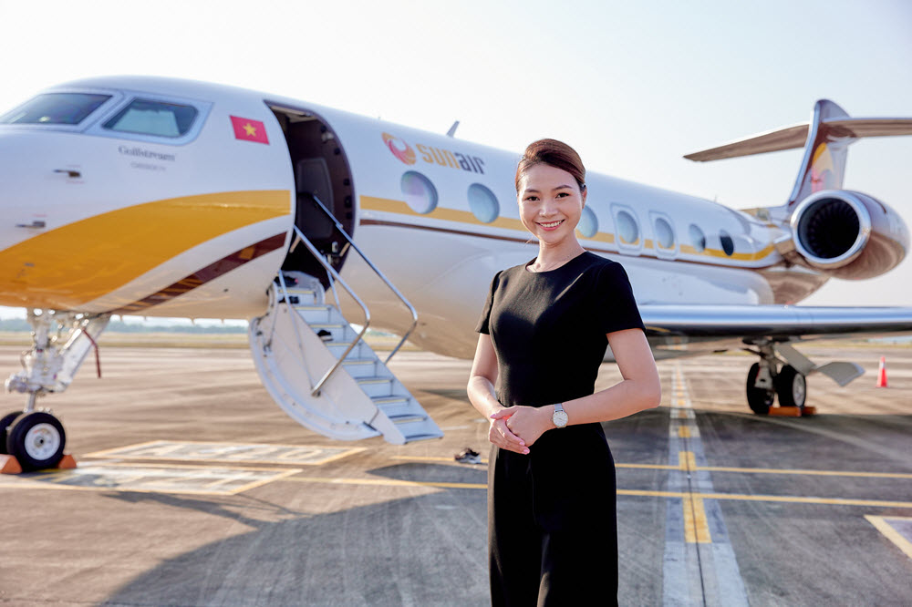Chuyên cơ Gulfstream G650ER tại Triển lãm hàng không cao cấp Airshow 2022