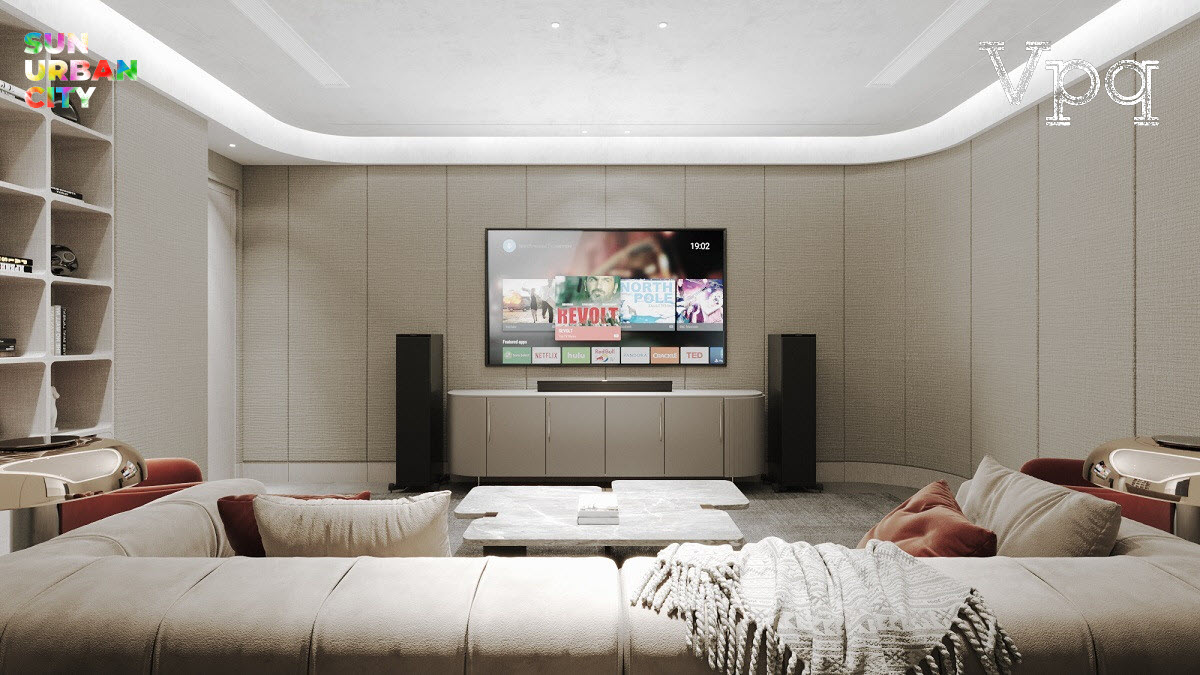 Tầng hầm "vạn năng" cao 4m tại biệt thự Sun Urban City