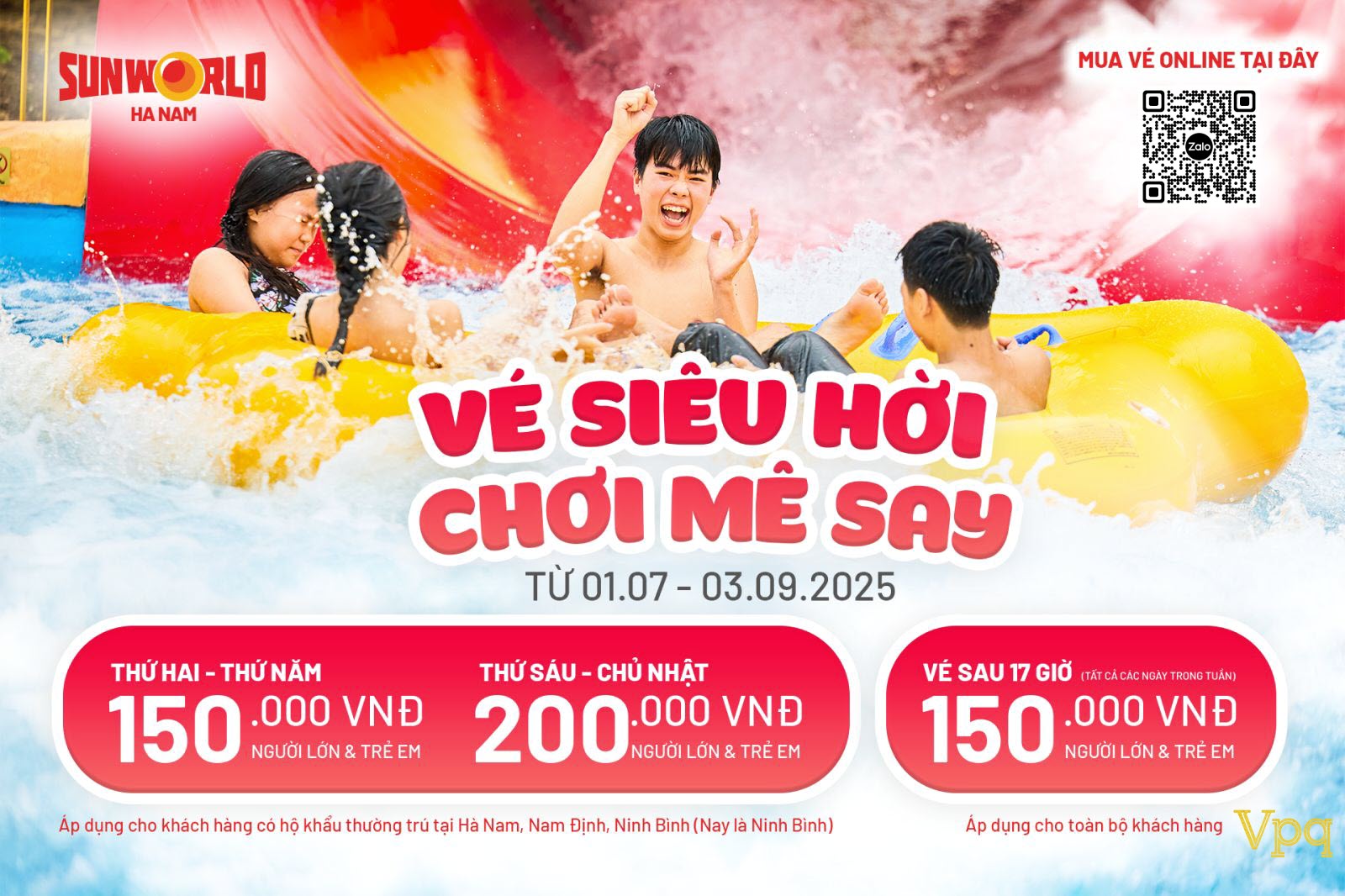 Gi&aacute; v&eacute; Sun World H&agrave; Nam d&agrave;nh cho kh&aacute;ch nội tỉnh