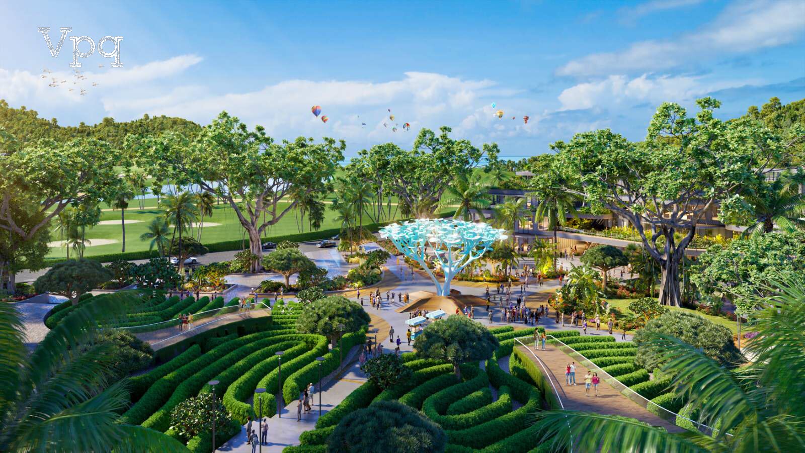 Phối cảnh minh họa dự án Sunrise Park Villa