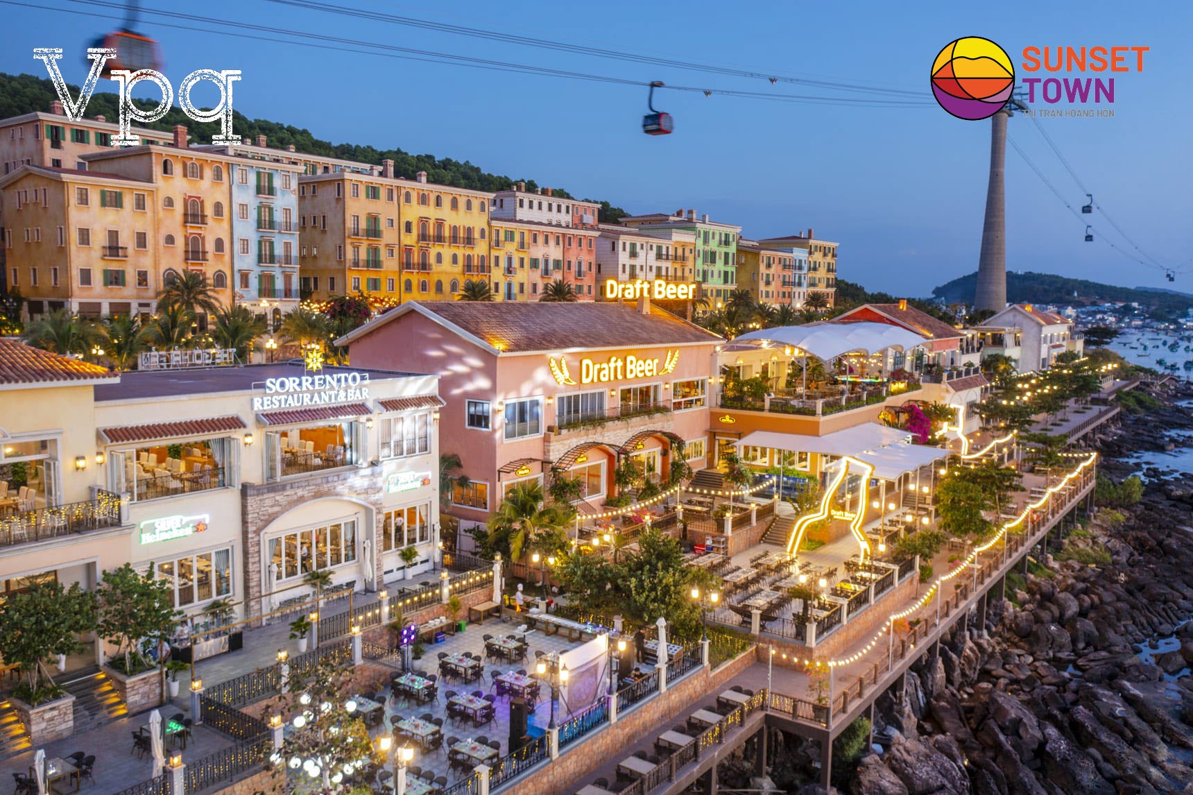 Các dãy nhà hàng F&B cao cấp trên ghềnh đá bên mặt biển