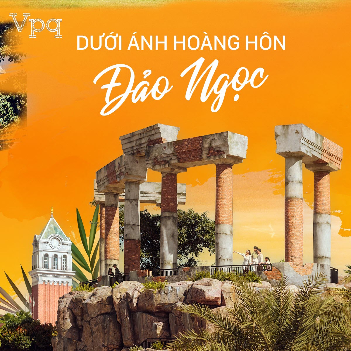 Hình ảnh tàn tích Pompeii tại Sunset Town