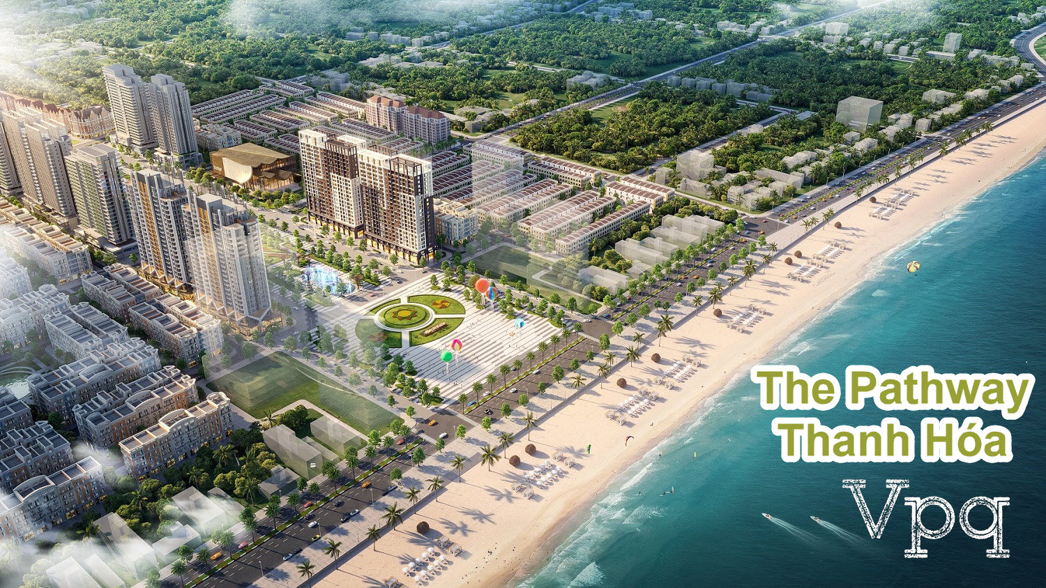 Dự án The Pathway tọa lạc ngay vị trí mở đầu của trục cảnh quan lễ hội và quảng trường biển Sầm Sơn