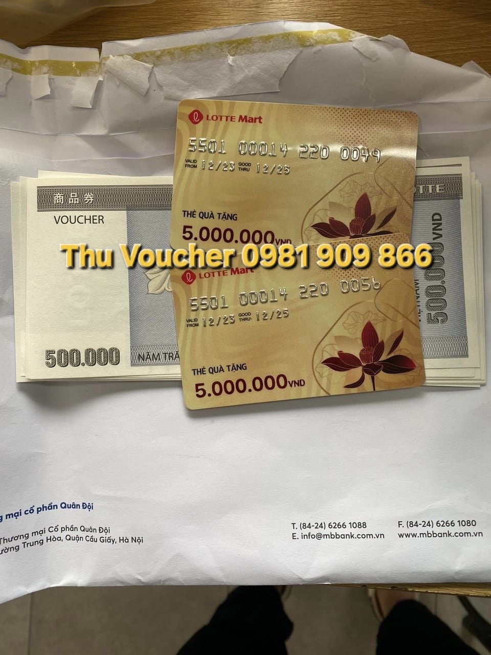Thu mua voucher Lotte Mart