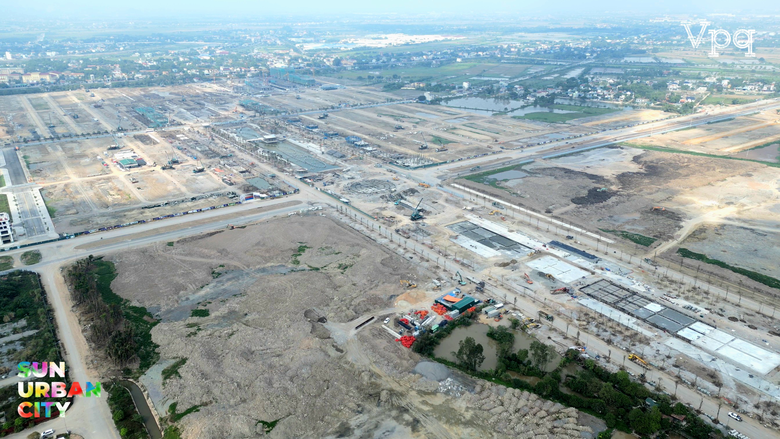 Toàn cảnh công trường Sun Urban City Hà Nam (Giai đoạn I)