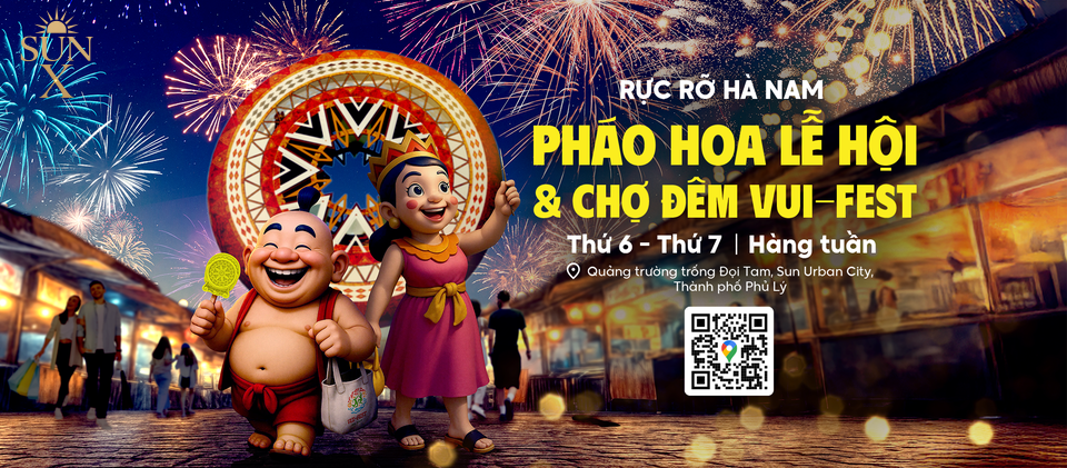 Qu&eacute;t m&atilde; QR Code để nhận hướng dẫn di chuyển đến Chợ đ&ecirc;m Vui-Fest H&agrave; Nam