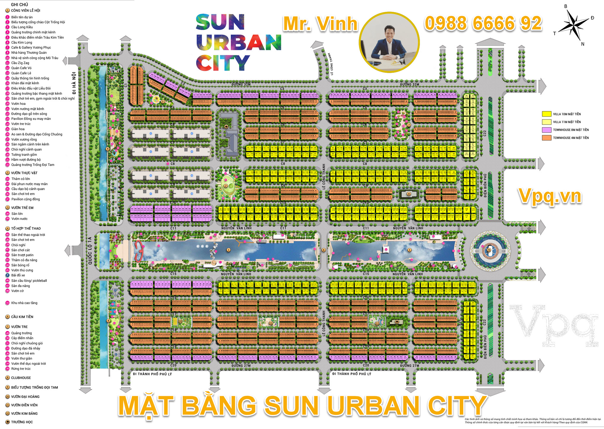 Mặt bằng dự án Sun Urban City