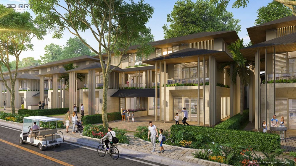 Phối cảnh biệt thự Beach Villa ph&acirc;n khu The Oceana