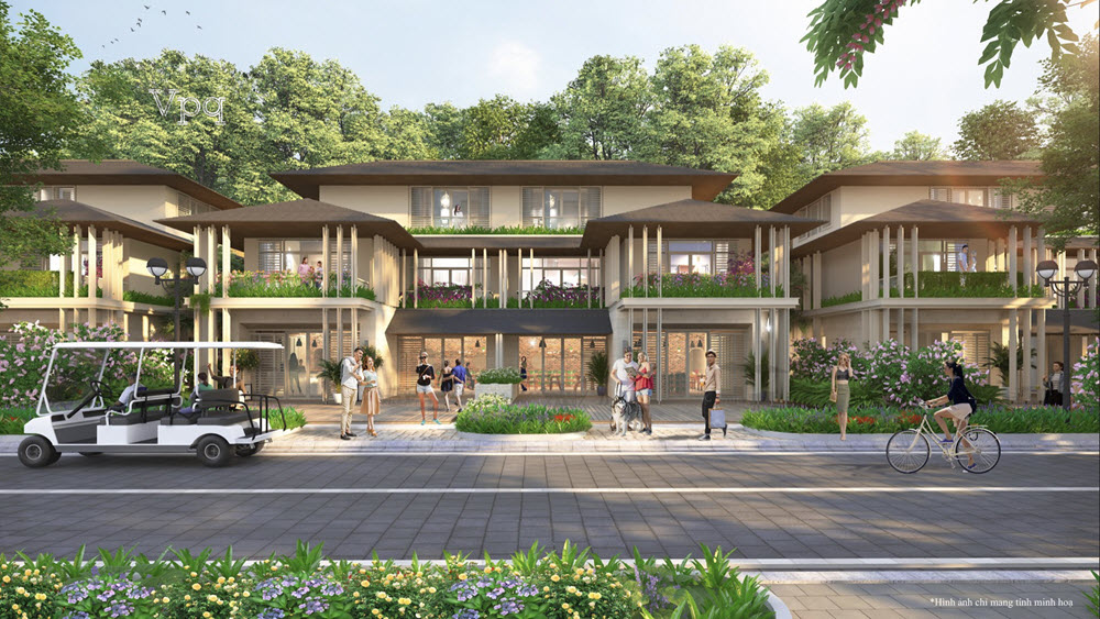 Phối cảnh mặt ngo&agrave;i biệt thự The Oceana -  Sun Secret Valley: Beach Villa