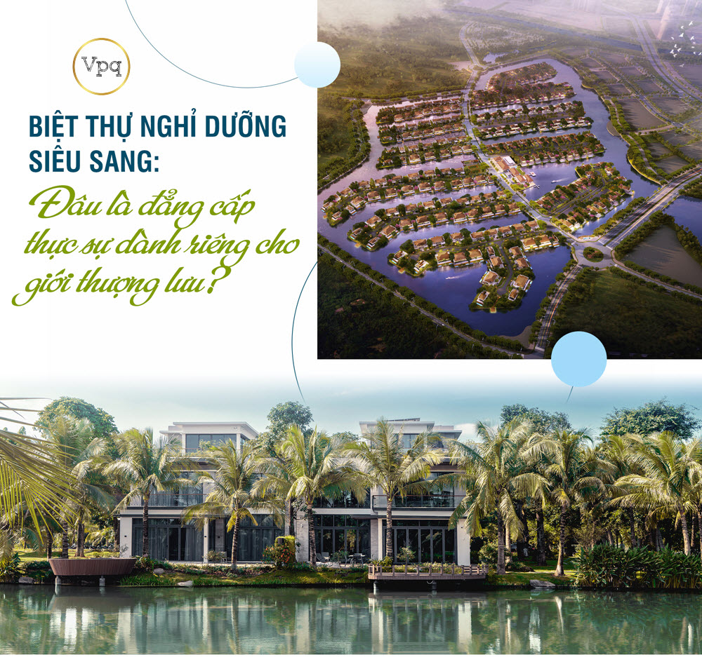 Hình ảnh phối cảnh và thực tế biệt thự đảo Ecopark - Grand The Island