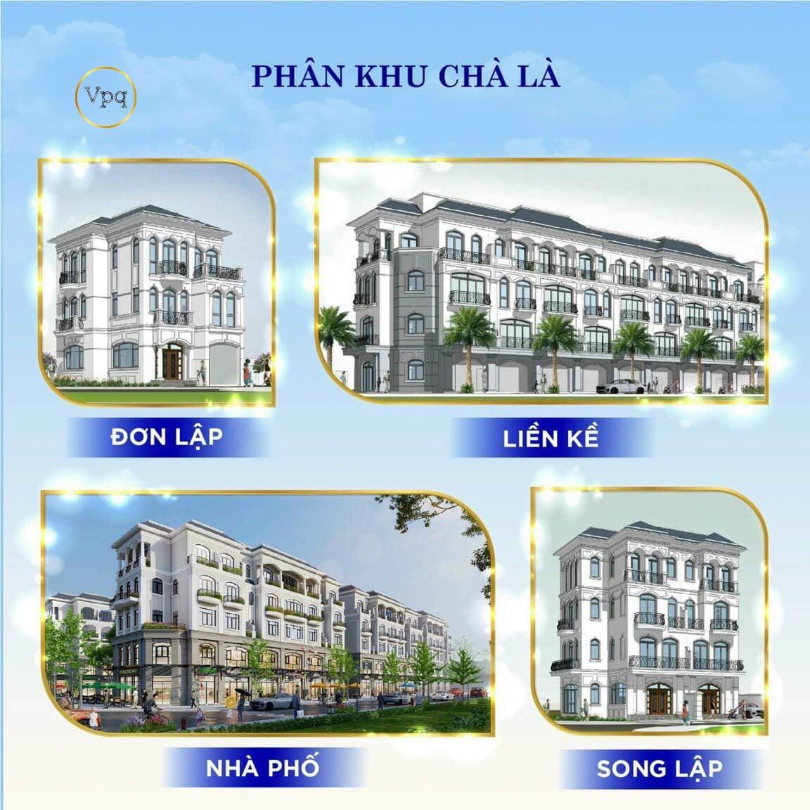 Các loại hình sản phẩm phân khu Chà Là The Empire