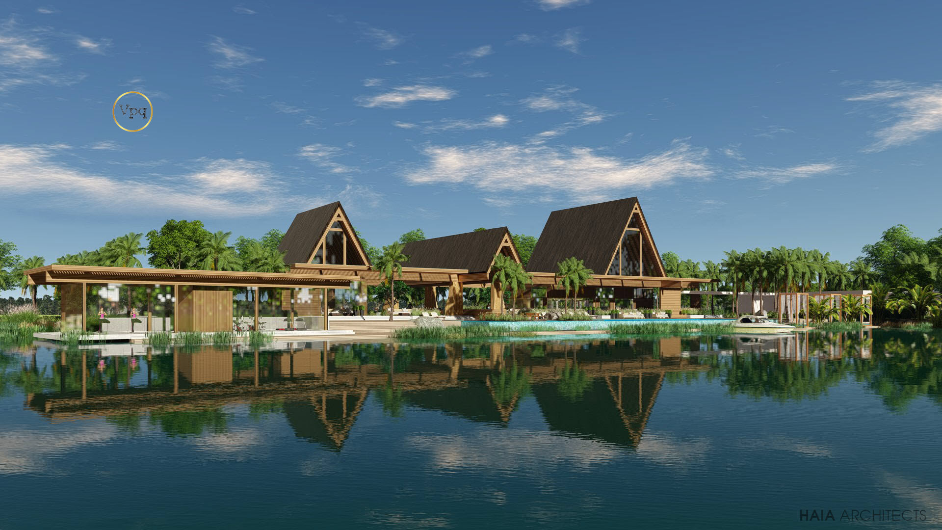 Phối cảnh Clubhouse biệt thự đảo Sofitel Ecopark Villa