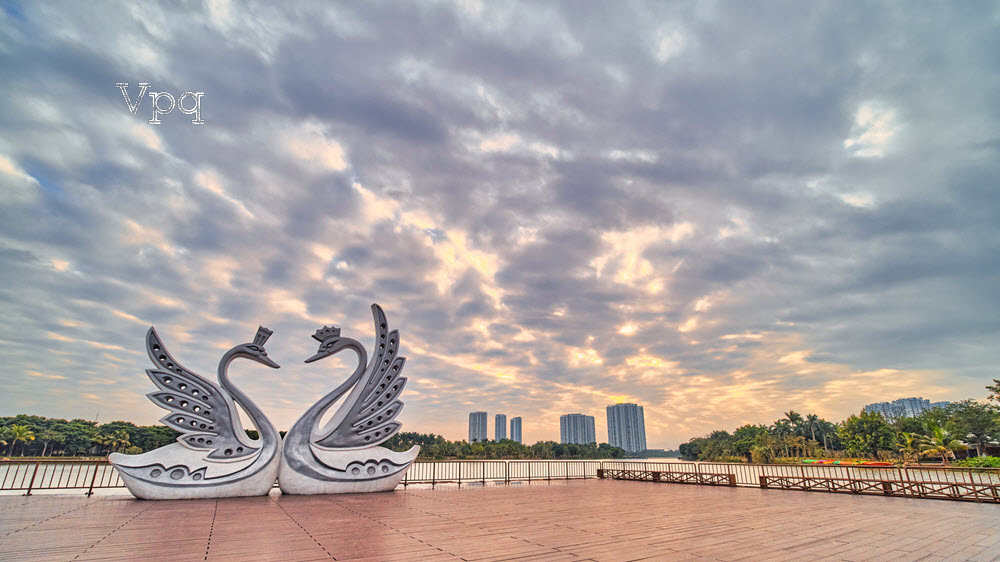 Hình ảnh công viên Hồ Thiên Nga - Khu đô thị xanh Ecopark