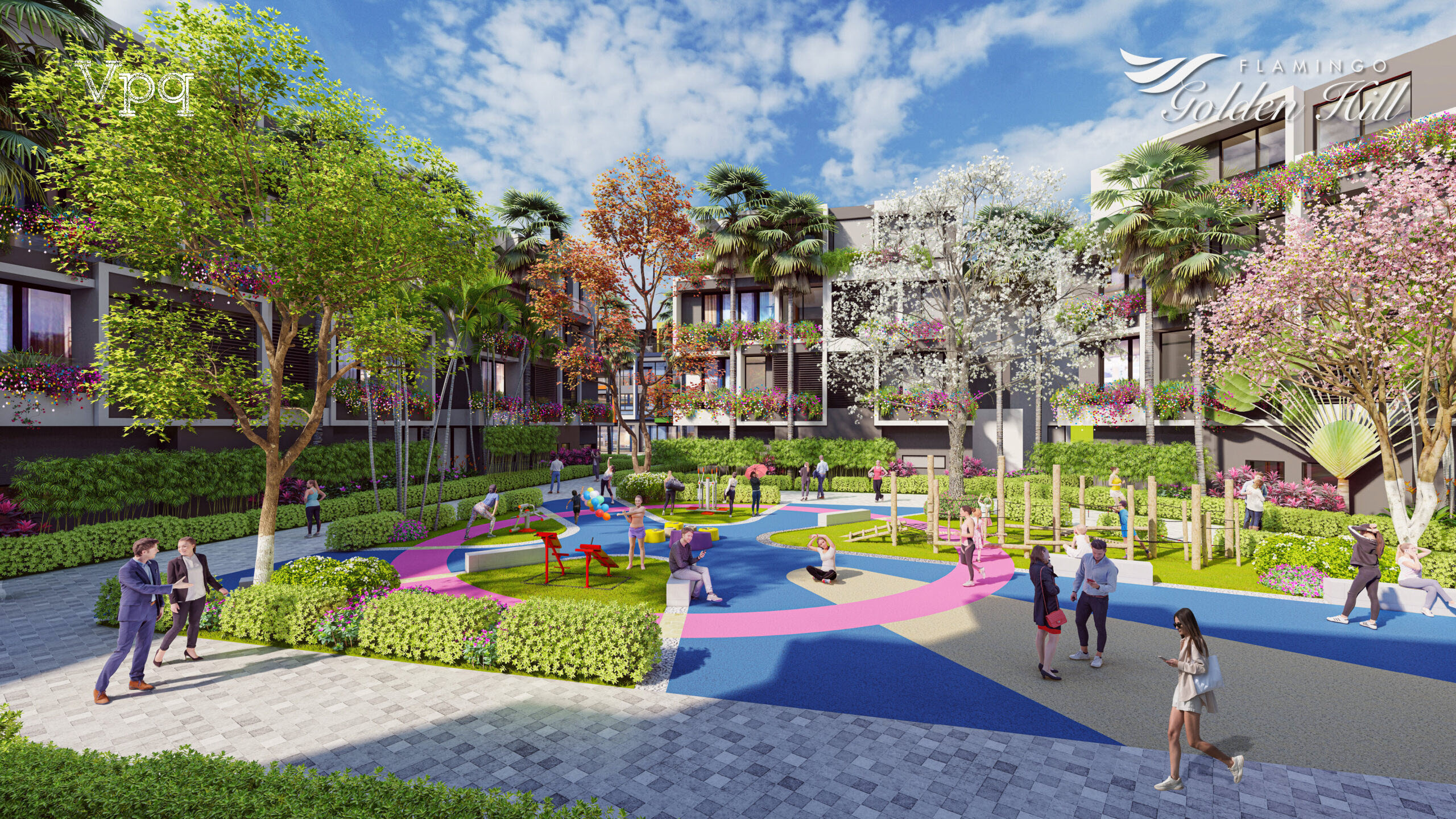 Khu vui chơi trẻ em của Flamingo Golden Hill