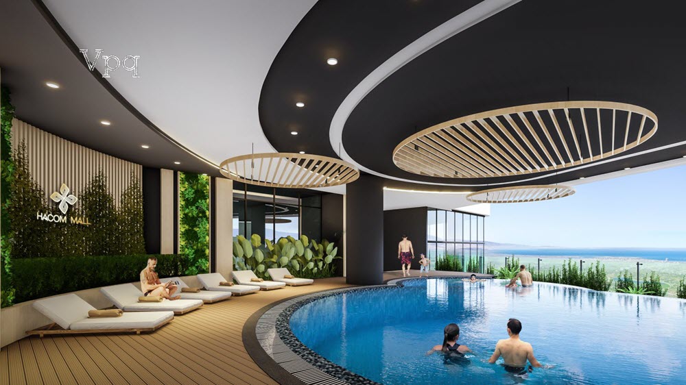 Tiện ích hồ bơi tại tổ hợp dự án