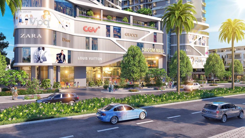 Tiện ích khối đế căn hộ Hacom Mall