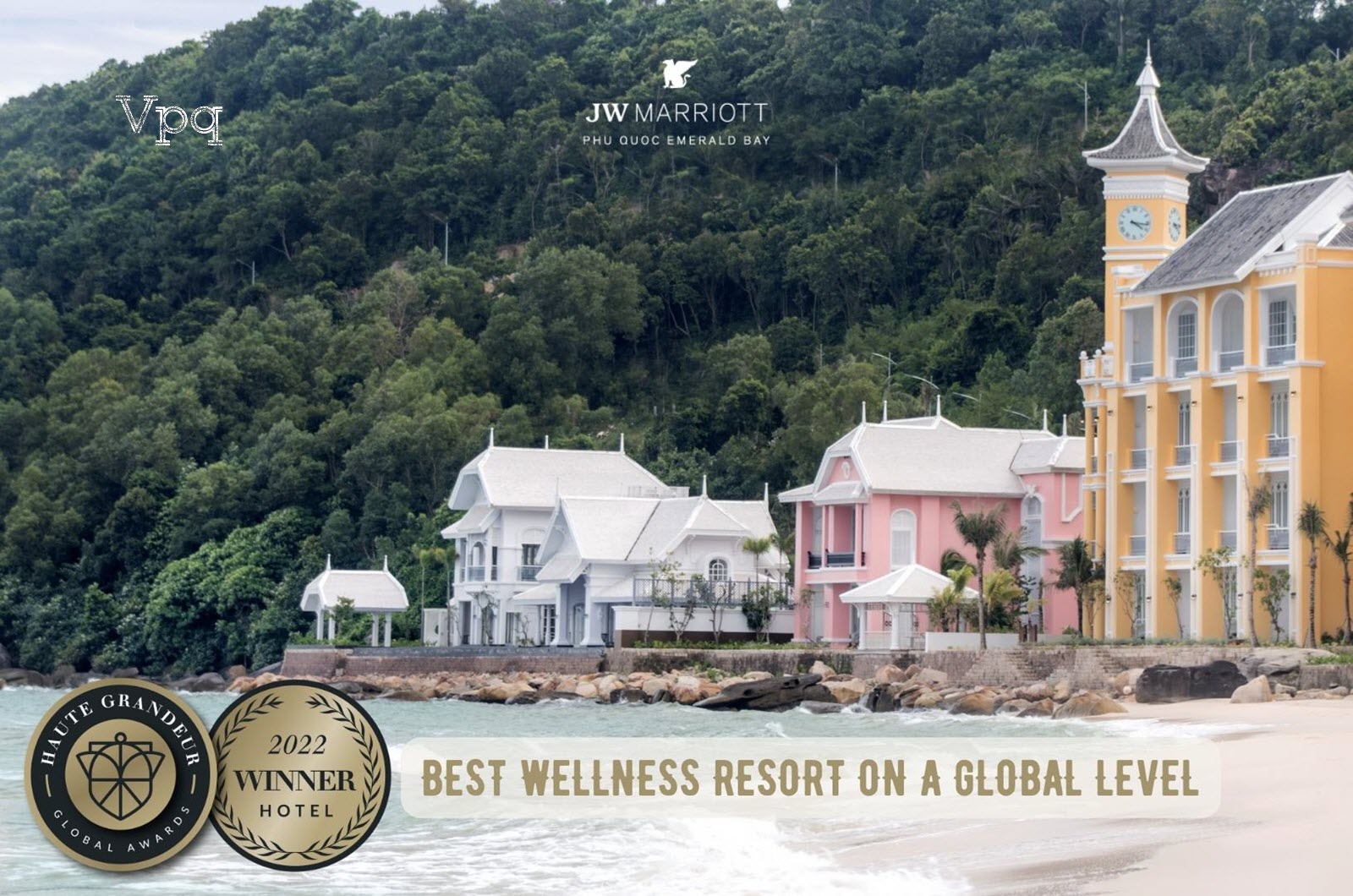 JW Marriott Phu Quoc Emerald Bay tọa lạc bên Bãi Kem 3 năm liên tiếp đạt danh hiệu “Khu nghỉ dưỡng dành cho đám cưới hàng đầu thế giới”