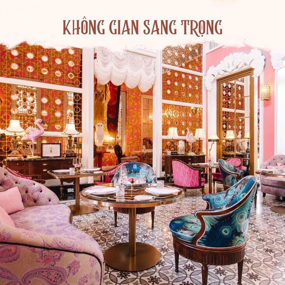 Không gian sang trọng bên trong nhà hàng Pink Pearl