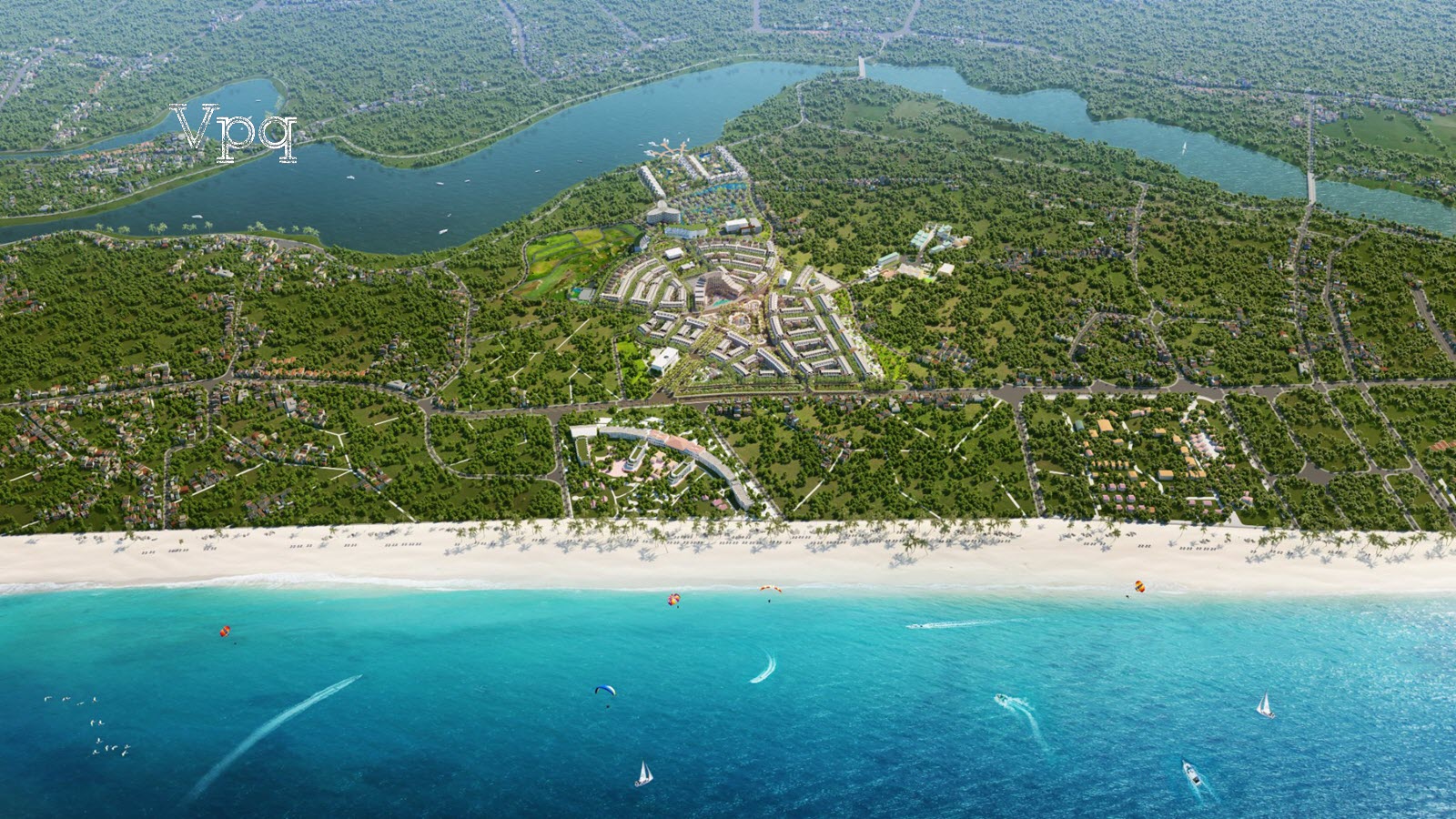 Phối cảnh dự án La Queenara Hội An hướng biển