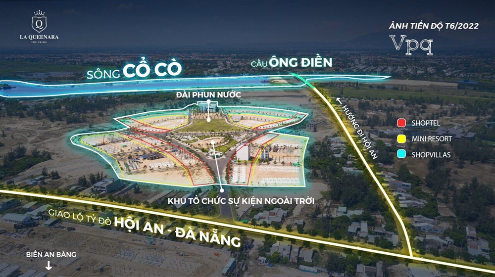 Hình ảnh thực tế vị trí La Queenara Hội An