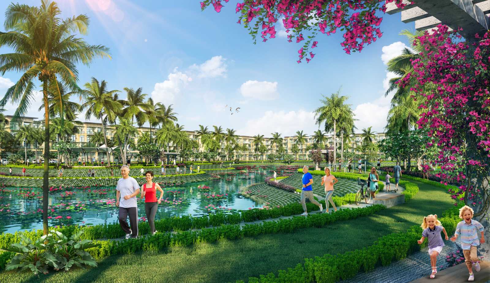 Công viên ven hồ tại Sun Riverpolis
