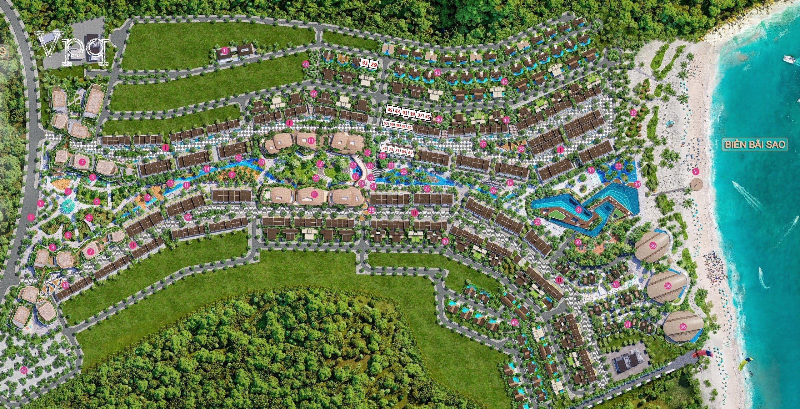 Mặt bằng dự &aacute;n Makaio Park B&atilde;i Sao