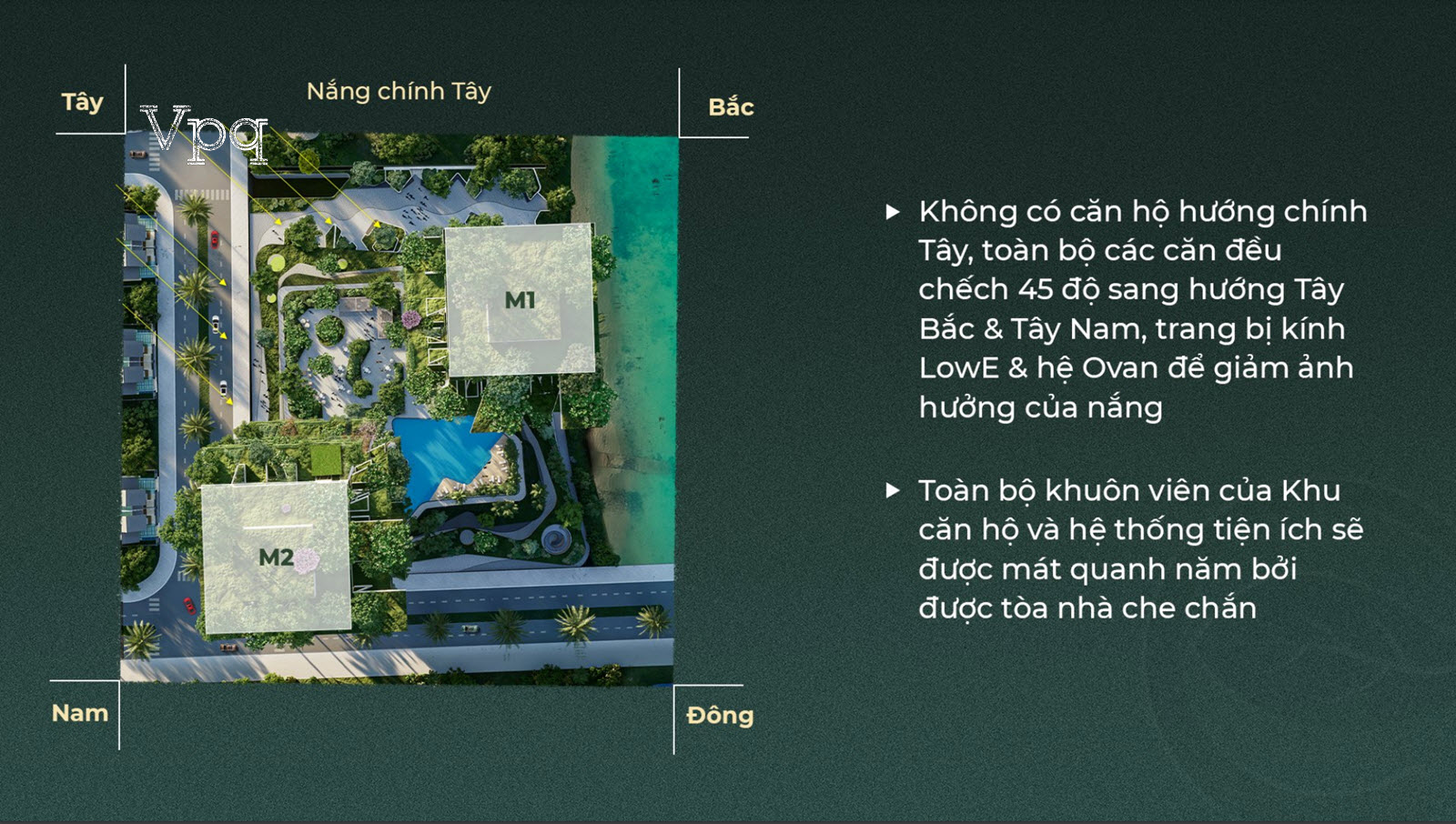 Cách bố trí hướng căn hộ Meraki Residences