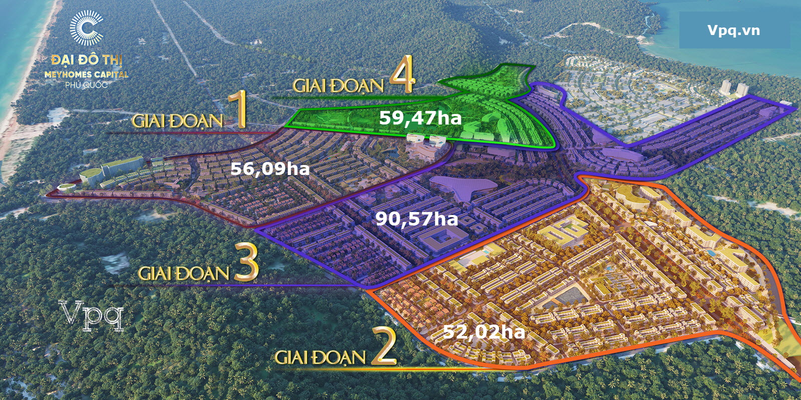 H&igrave;nh ảnh vị tr&iacute; 4 giai đoạn Meyhomes Capital Ph&uacute; Quốc