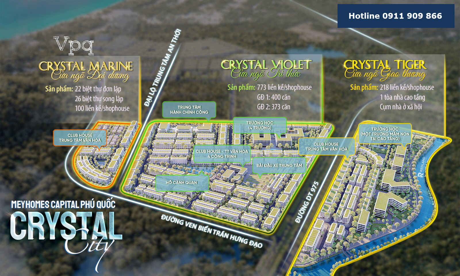 Chi tiết quỹ căn Crystal City - Meyhomes Capital Ph&uacute; Quốc
