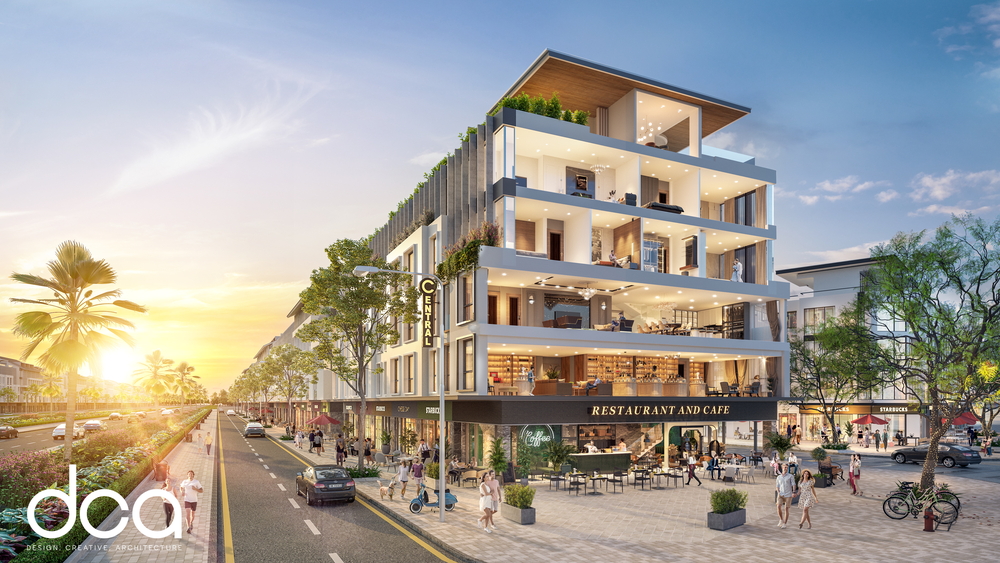 Phối cảnh Shophouse Topaz (Crystal City)