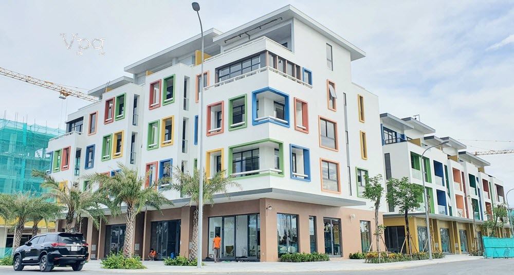 H&igrave;nh ảnh thực tế Shophouse ph&acirc;n khu Aquan Meyhomes Capital Ph&uacute; Quốc