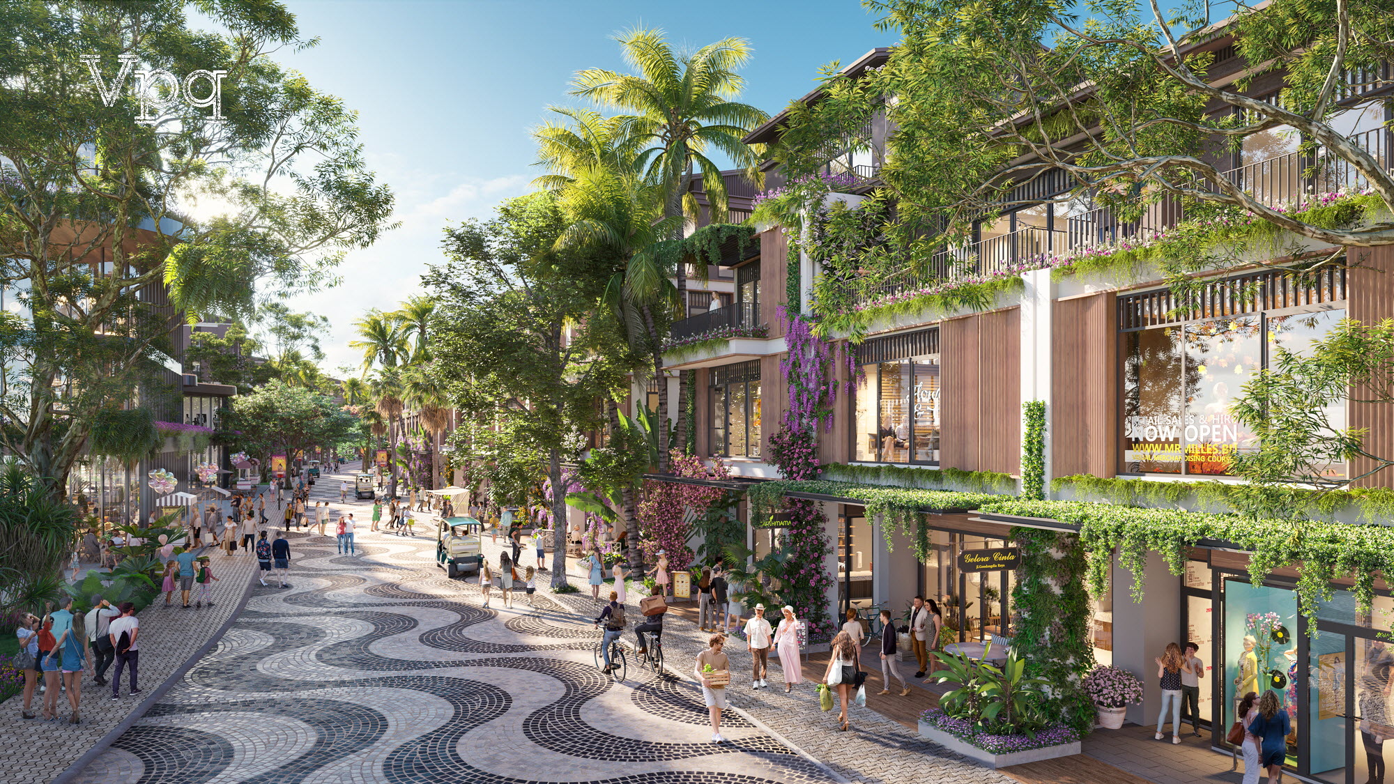 Mô hình trải nghiệm mua sắm trong công viên chỉ có tại Sunrise Park Villa