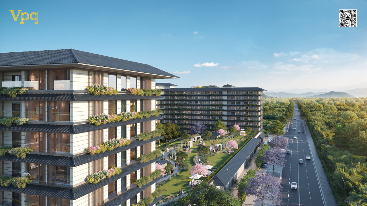 Phối cảnh khu căn hộ Thera Home thuộc Dự án Lynn Times Onsen Retreat