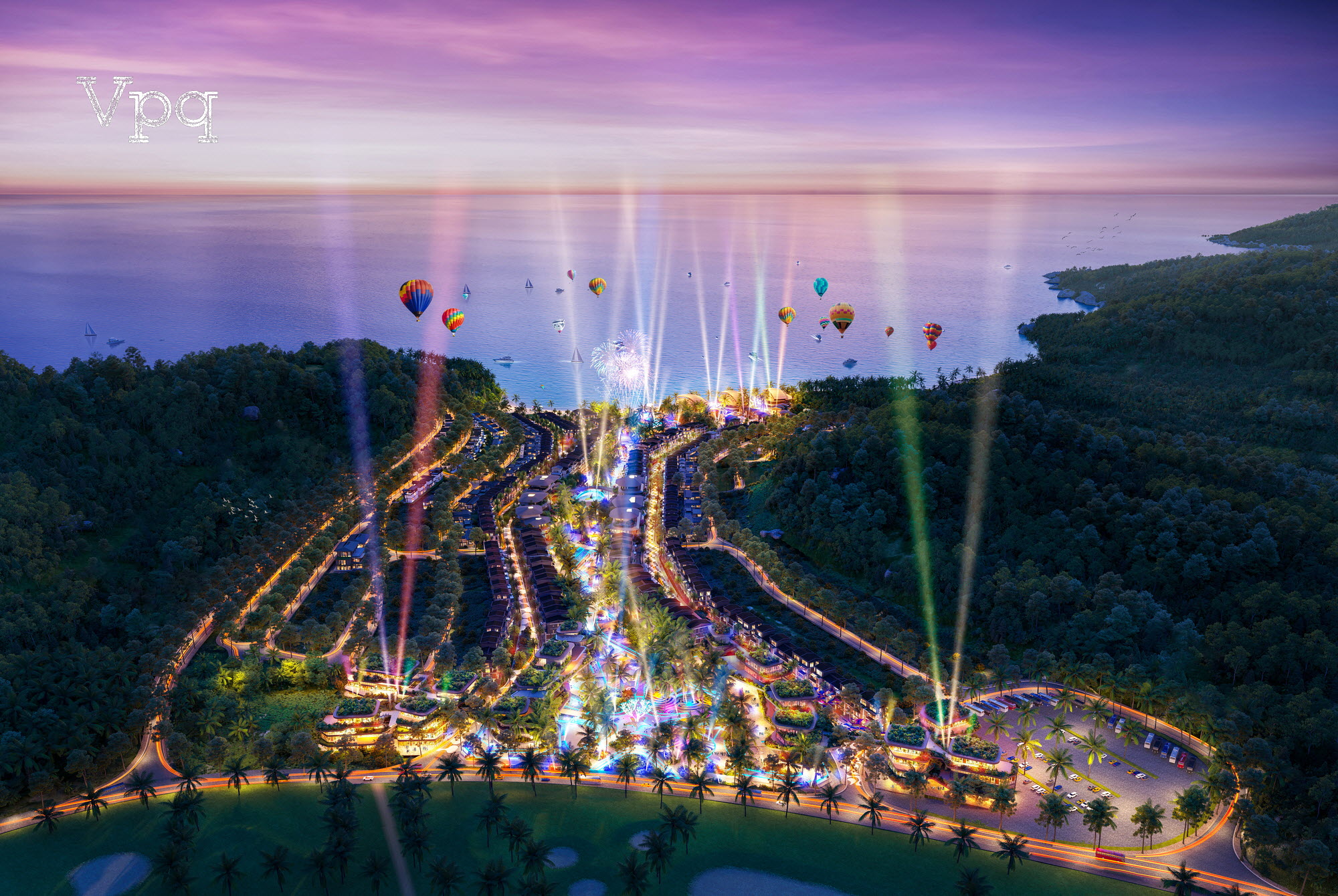 Phối cảnh tổng quan dự &aacute;n Sunrise Park Villa
