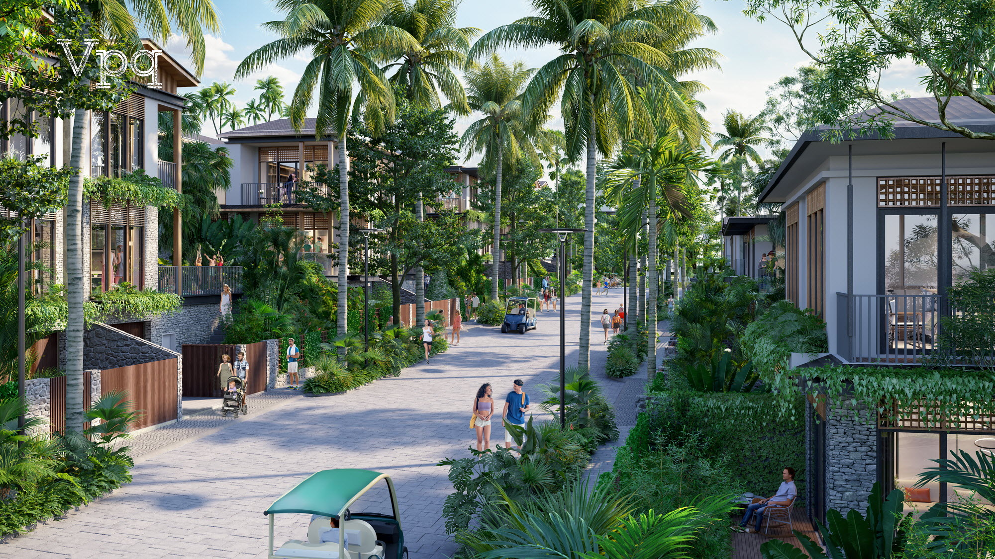 Những căn Park Villa nằm trong công viên Sun World Bãi Sao