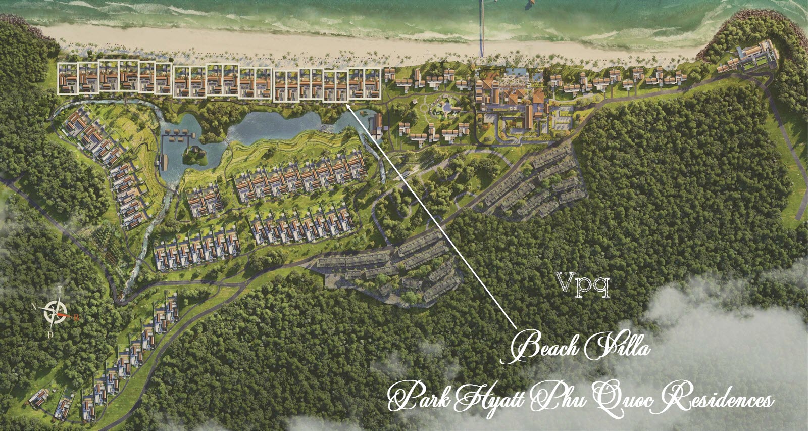Mặt bằng Beach Villa dự &aacute;n Park Hyatt Ph&uacute; Quốc