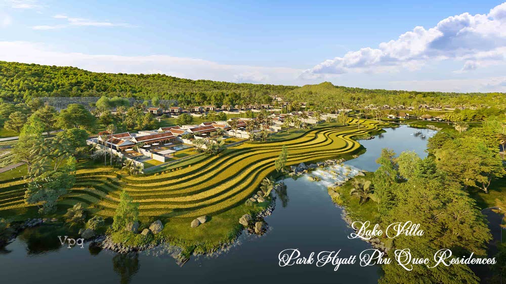 Phối cảnh biệt thự Lake Villa Park Hyatt Ph&uacute; Quốc