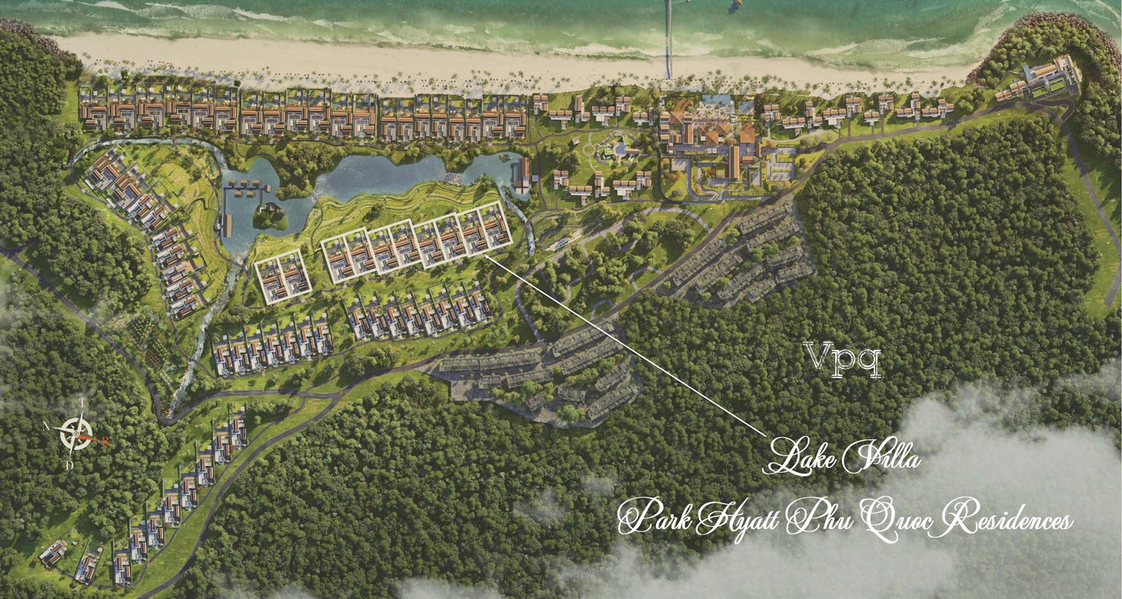 Mặt bằng Lake Villa dự &aacute;n Park Hyatt Ph&uacute; Quốc