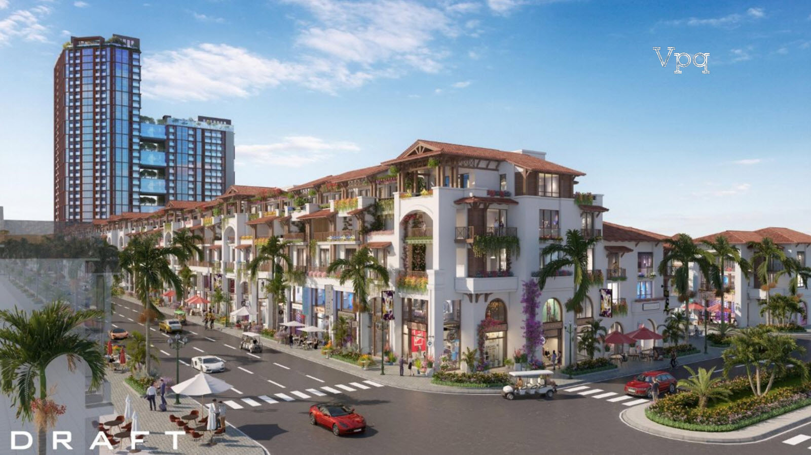 Phối cảnh Shophouse Sun Riva Vista