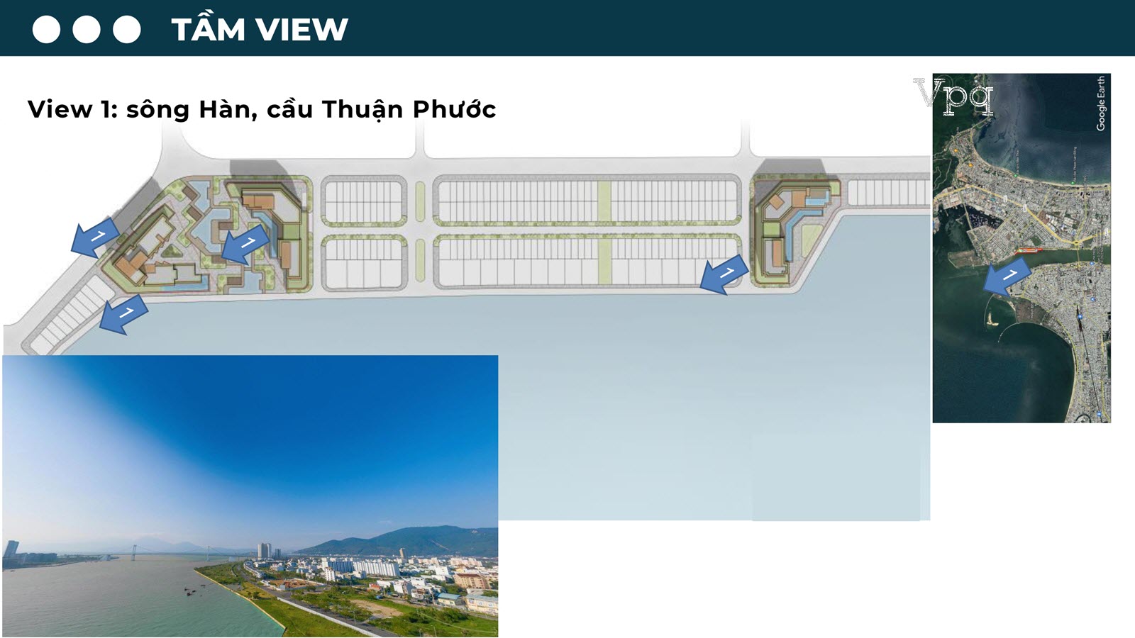 View 1: Sông Hàn, Cầu Thuận Phước