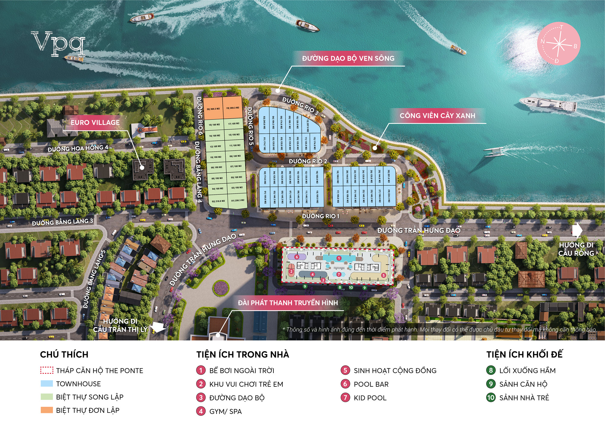 Mặt bằng tổng dự &aacute;n Sun Ponte Residence Da Nang