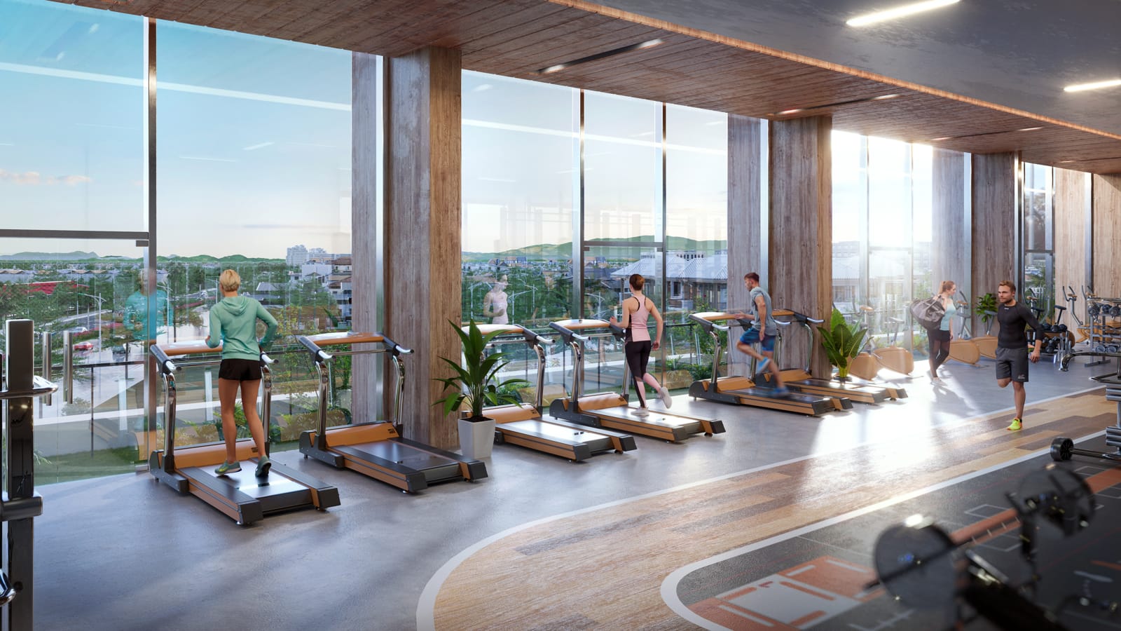 Phòng Gym tầng 3 căn hộ Sun Trần Thị Lý